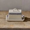 Indigo Drop Ceramic Butter Dish