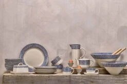 Indigo Drop Ceramic Butter Dish -Household Decoration Shop IMG 0399 1