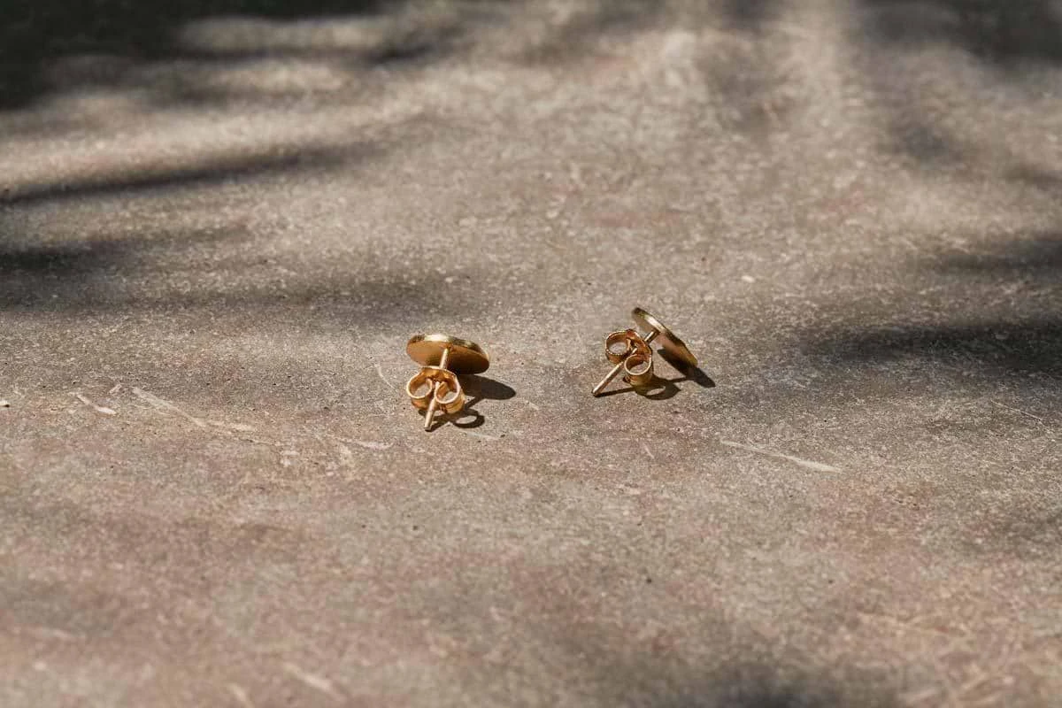 Karnataka Disc Stud Earrings 3 Karnataka Disc Stud Earrings - Image 3