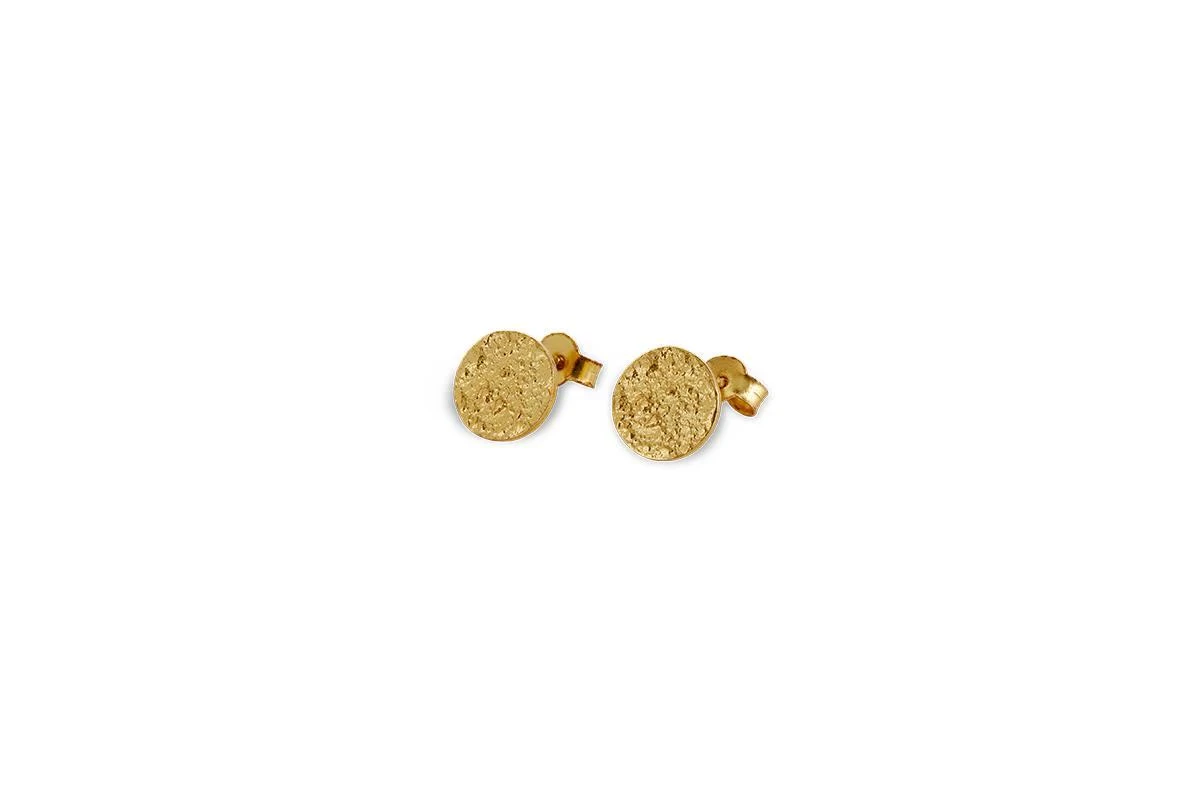 Karnataka Disc Stud Earrings 2 Karnataka Disc Stud Earrings - Image 2