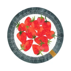 Strawberries Little Plate Art Print