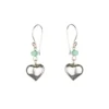 Silver Heart Earrings – Mint