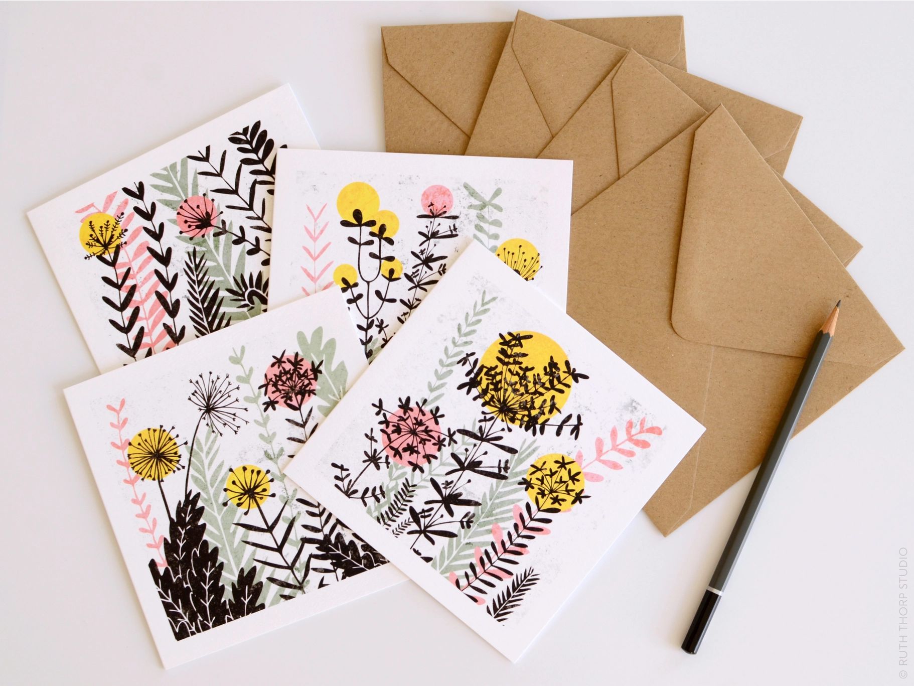 Wild Meadow Collection – Pack Of 4 Cards 4 Wild Meadow Collection – Pack Of 4 Cards - Image 4