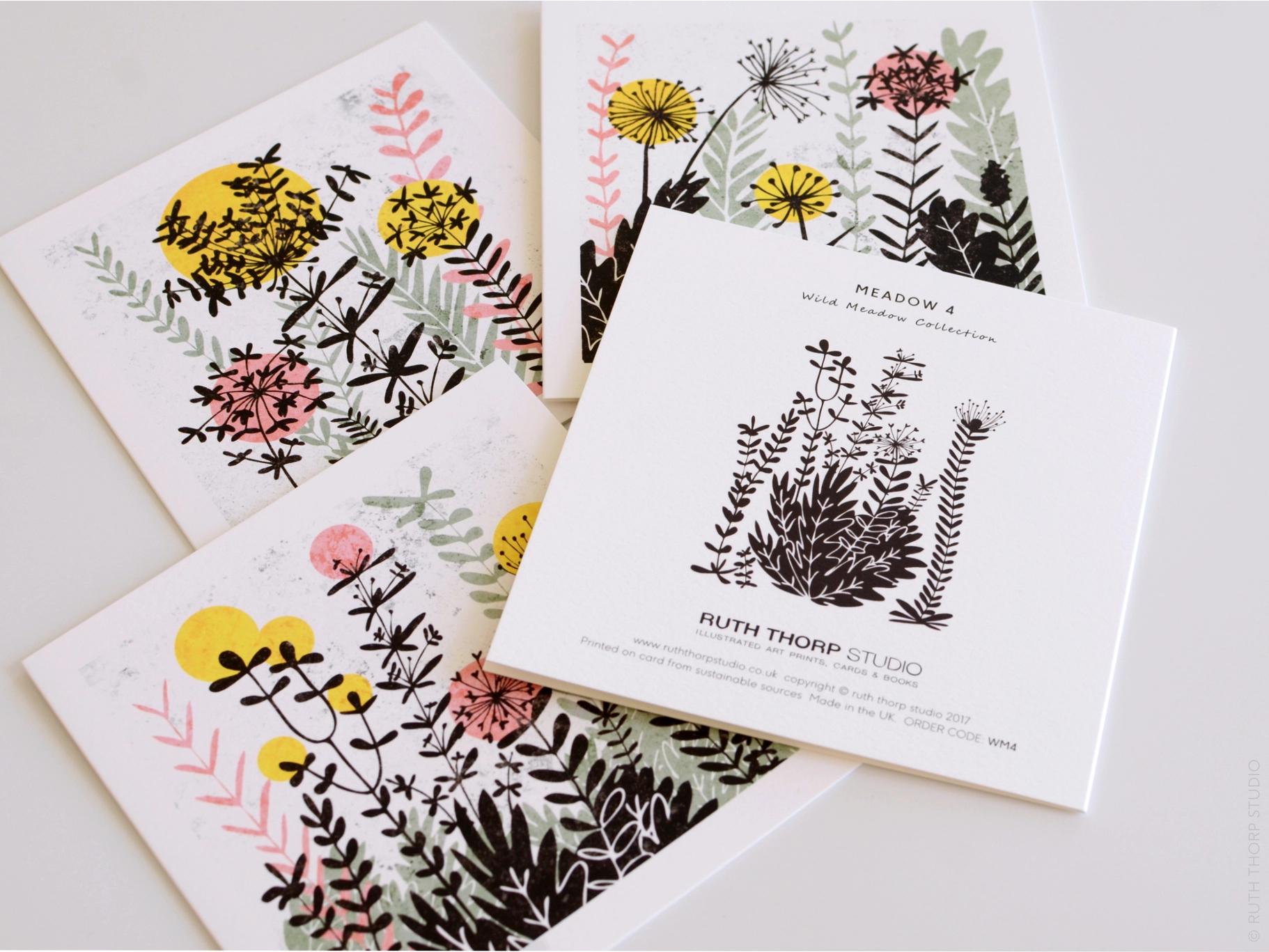 Wild Meadow Collection – Pack Of 4 Cards 3 Wild Meadow Collection – Pack Of 4 Cards - Image 3