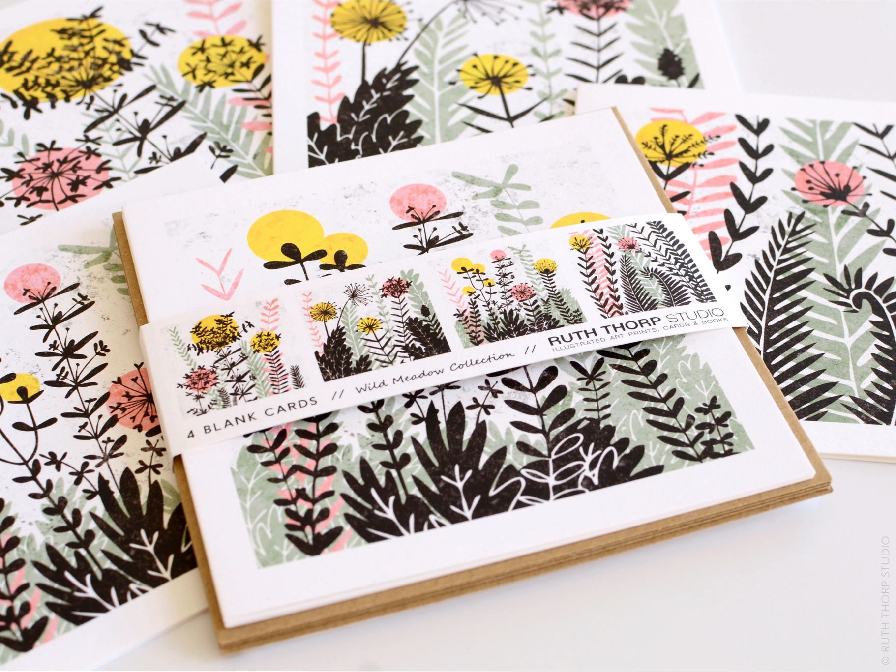 Wild Meadow Collection – Pack Of 4 Cards 2 Wild Meadow Collection – Pack Of 4 Cards - Image 2