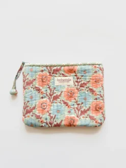 Floribunda Cosmetic Zip Pouch – Lilac