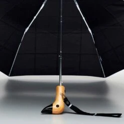 Black Grid Compact Eco-Friendly Duckhead Umbrella -Household Decoration Shop IMG 0586