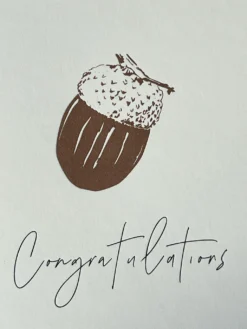 Congratulations Acorn Card -Household Decoration Shop IMG 0619