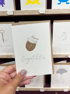 Congratulations Acorn Card -Household Decoration Shop IMG 0620