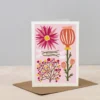 Dried Flowers Greeting Card – Pink