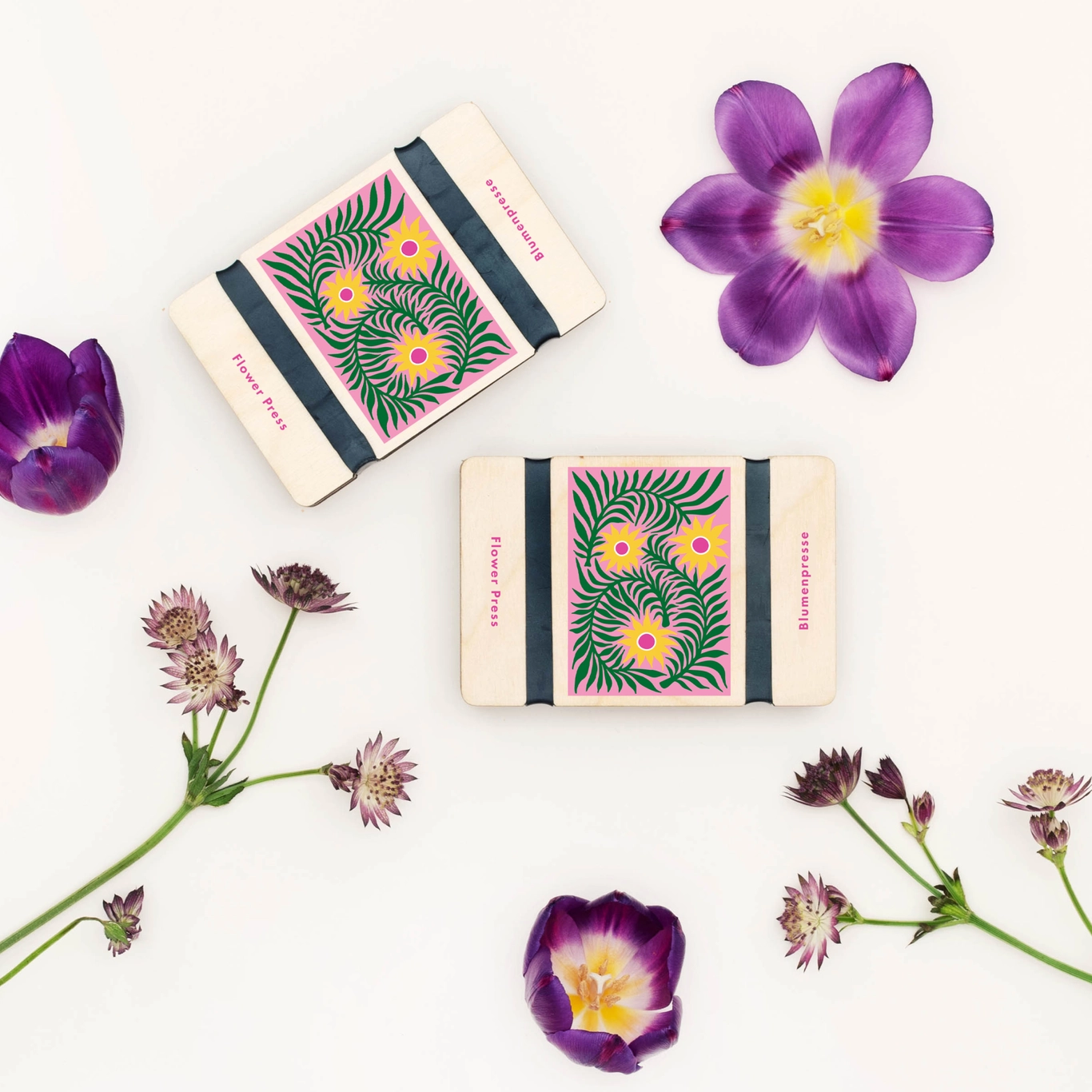 Pocket Flower Press – Teasel 2 Pocket Flower Press – Teasel - Image 2