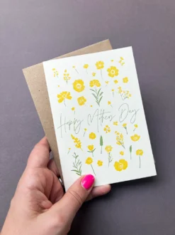 Mother’s Day Yellow Flower Card