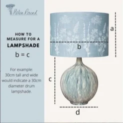 Fish Design Linen Lampshade – Slate Grey – 20cm Diameter 5 Fish Design Linen Lampshade – Slate Grey – 20cm Diameter -Household Decoration Shop Indigo linen hedgerom lampshade helen round specification 2