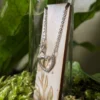 Infinity Heart Sterling Silver Necklace In Glass Terrarium Tube