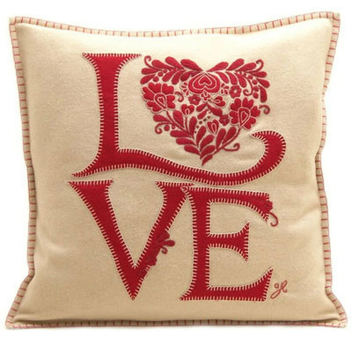 Romany Love Cushion – Cream 1 Romany Love Cushion – Cream