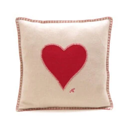 Heart Cushion – Cream