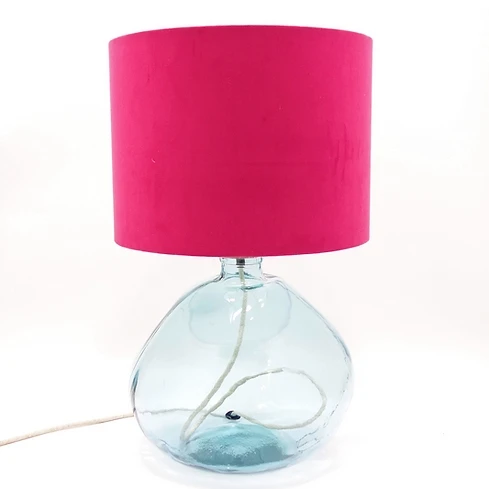 Simplicity Recycled Glass Lamp Base – Natural 2 Simplicity Recycled Glass Lamp Base – Natural - Image 2