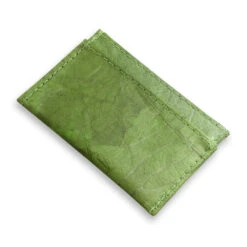 Leaf Leather Cardholder – Green 5 Leaf Leather Cardholder – Green -Household Decoration Shop Jungley Leaf Leather Folding Card Holder Green