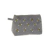 Bee Small Cosmetic Case Grey