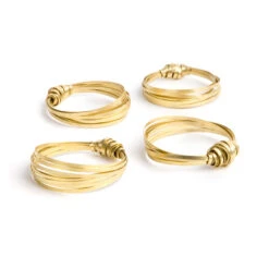 Brass Ribbon Bangle -Household Decoration Shop Just Trade Brass Ribbon Bangle Group