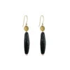 Ocean Long Squash Earrings – Black