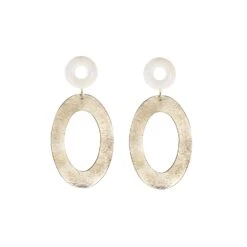 Vilma Oval Double Studs