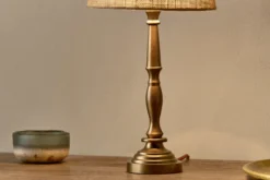 Lele Solid Brass Table Lamp -Household Decoration Shop Lele Brass Table Lamp nkuku 3