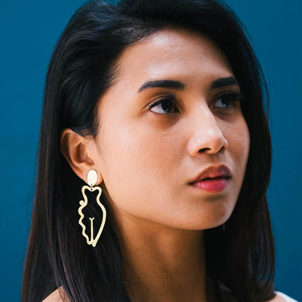 Brass Venus Earrings 2 Brass Venus Earrings - Image 2