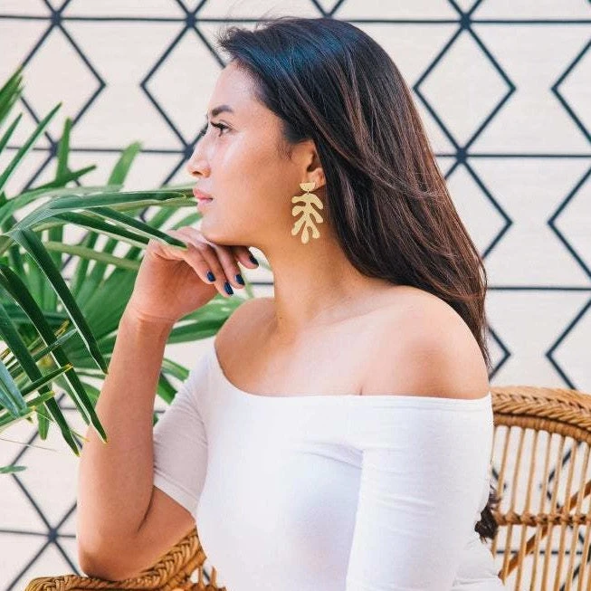 Brass Matisse Earrings 3 Brass Matisse Earrings - Image 3