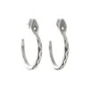 Serpent Hoops – Silver
