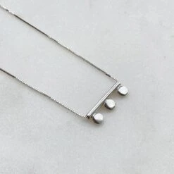 Three Dots Eco Silver Necklace