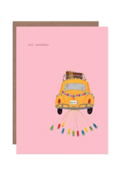 Just Married Greeting Card