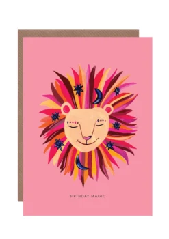 Magic Lion Birthday Card