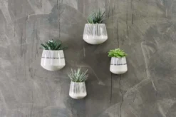 Matamba Ceramic Wall Hung Planter – Black Lines – Large 5 Matamba Ceramic Wall Hung Planter – Black Lines – Large -Household Decoration Shop Matamba Ceramic Wall Hung Planter black lines Nkuku 2