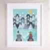 Mountain Lovers A4 Art Print