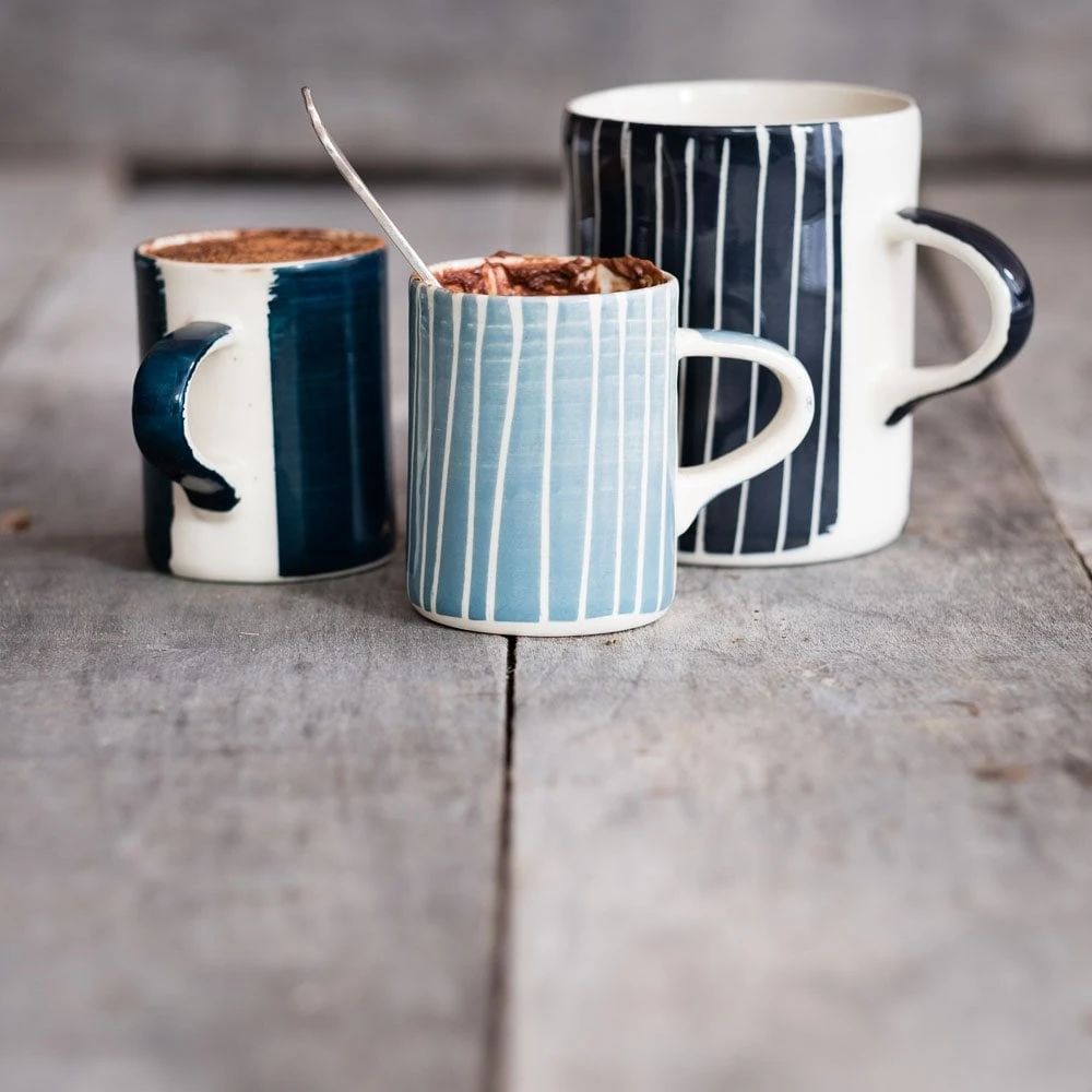 Handmade Espresso Mug – Moss Green – Plain Wash 2 Handmade Espresso Mug – Moss Green – Plain Wash - Image 2