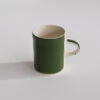 Handmade Moss Green Demi Mug – Plain Wash