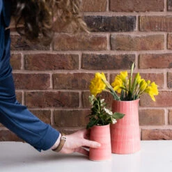 Large Rose Jug – Sgraffito -Household Decoration Shop Musango Rose Pink JugsLarge Creamer Duo Lifestyle