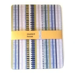 Woven Stripe Placemats – Set Of 4 Larger Size