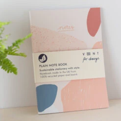 Recycled A5 Plain Paper Notes Book – Coral -Household Decoration Shop NOTES A5 Coral plain web 0078