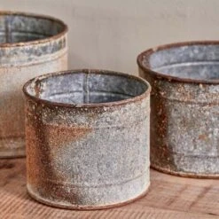 Abari Straight Pot – Zinc -Household Decoration Shop Nkuku Abari Straight Pot Group