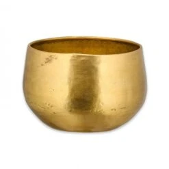 Atsu Brass Planter -Household Decoration Shop Nkuku Atsu Brass Planter Medium Cutout