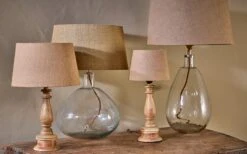 Dia Jute Lampshade – Natural – Small -Household Decoration Shop Nkuku Dia Jute Lampshade Natural group unlit