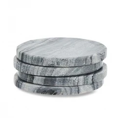 Grey Esa Marble Coasters – Set Of 4
