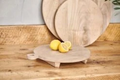 Haja Mango Wood Board Small -Household Decoration Shop Nkuku Haja Mango wood Board Small lemons
