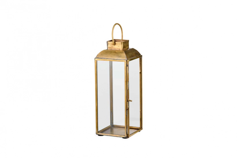 Maro Brass Lantern – Tall 1 Maro Brass Lantern – Tall
