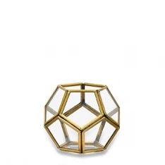 Brass Menni Lantern Hexagon