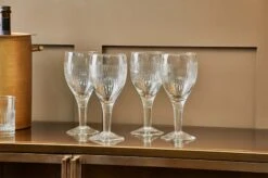 Mila Wine Glasses – Set Of 4 (Clear) 6 Mila Wine Glasses – Set Of 4 (Clear) -Household Decoration Shop Nkuku Mila Wine Glasses Clear 4