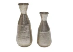 Small Negana Etched Brass Vase -Household Decoration Shop Nkuku Negana Etched Brass Vase Duo