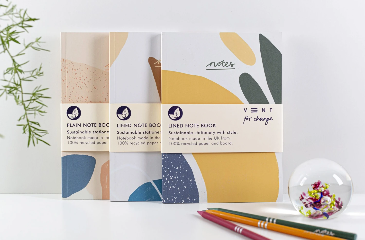 Recycled A5 Lined Paper Notes Book – Olive 5 Recycled A5 Lined Paper Notes Book – Olive - Image 5